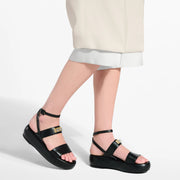 Swing Lock Platform Sandal