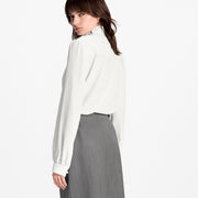 Double-Breasted Wrap Blouse