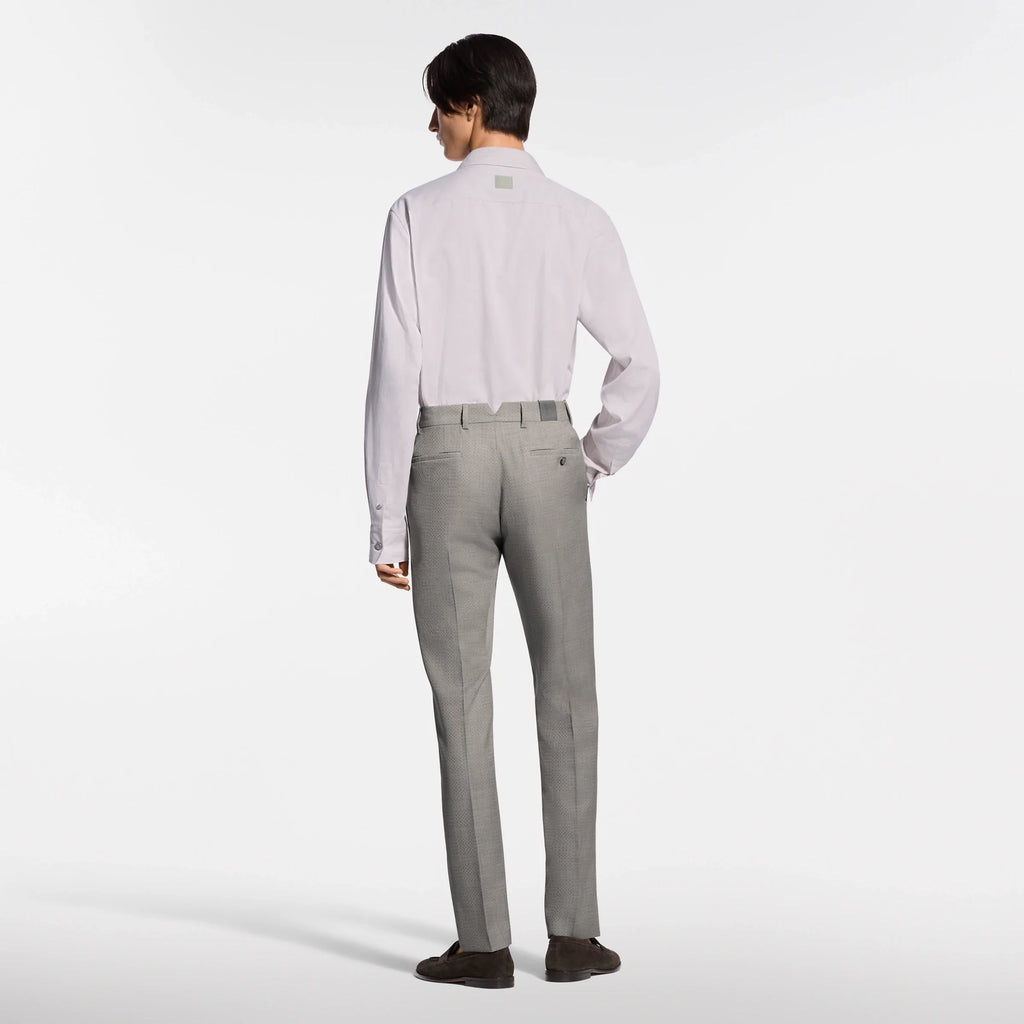 Long-Sleeved Open Collar Shirt