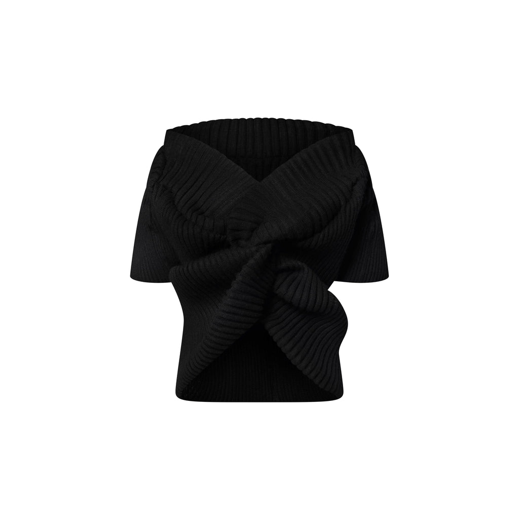 Knot Front Knit Top