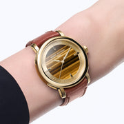 Louis Vuitton Escale, Automatic, 40mm, Yellow gold and tiger's eye