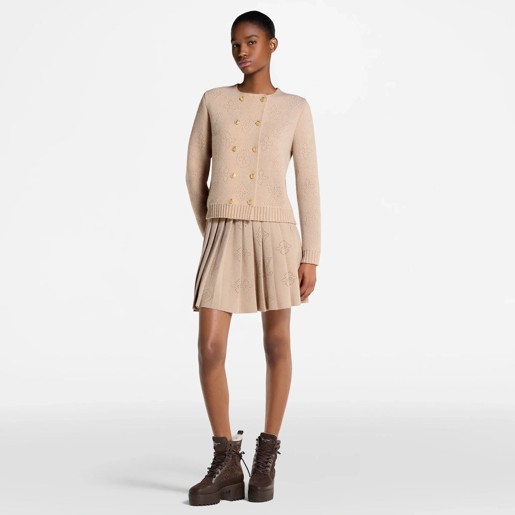 Double-Breasted Mahina Knit Cardigan