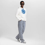 Damier Wide-Leg Jeans