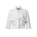 Fringe Hem Toweling Jacket