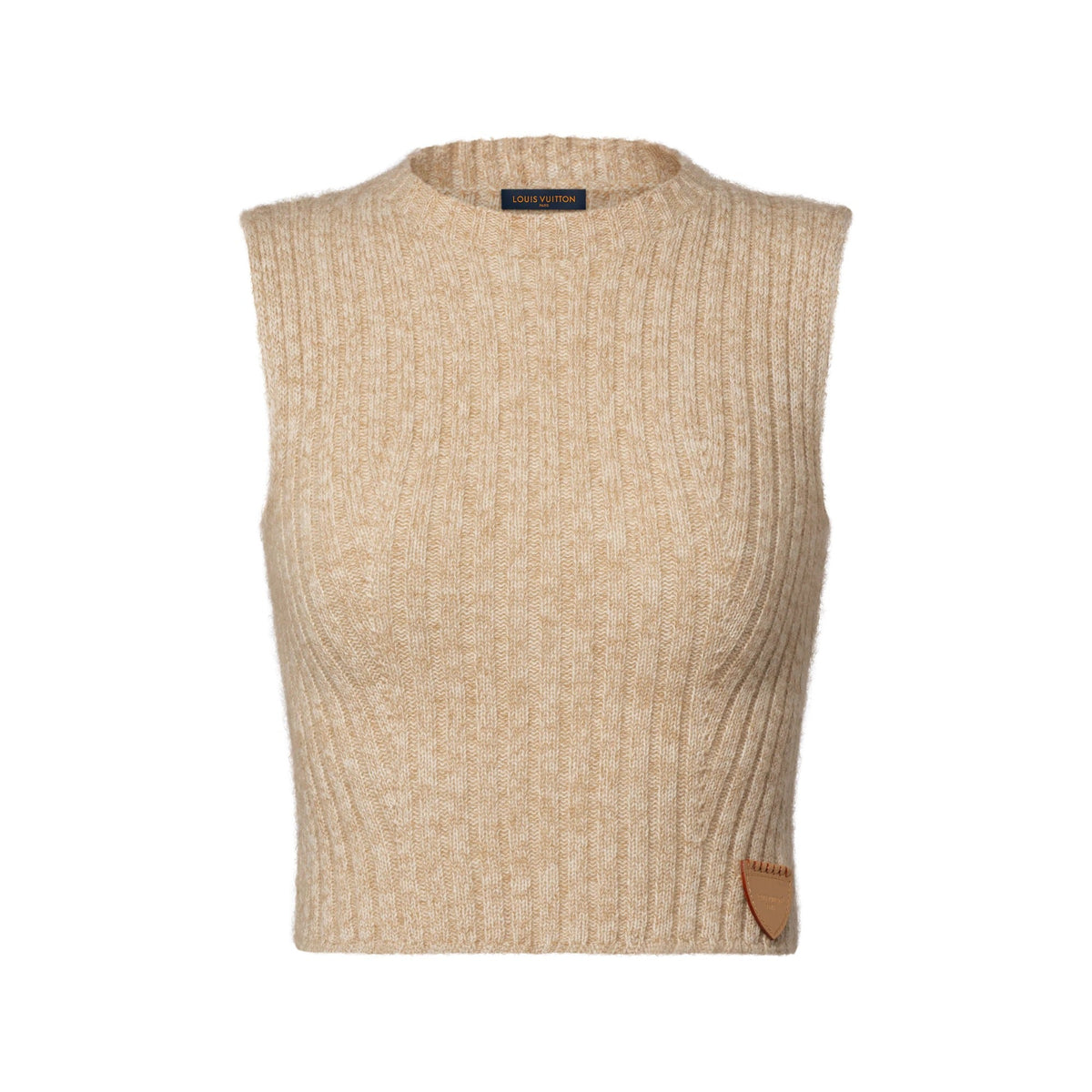 Cropped Ribbed Knit Top