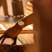 Louis Vuitton Escale, Automatic, 40mm, Yellow gold and tiger's eye