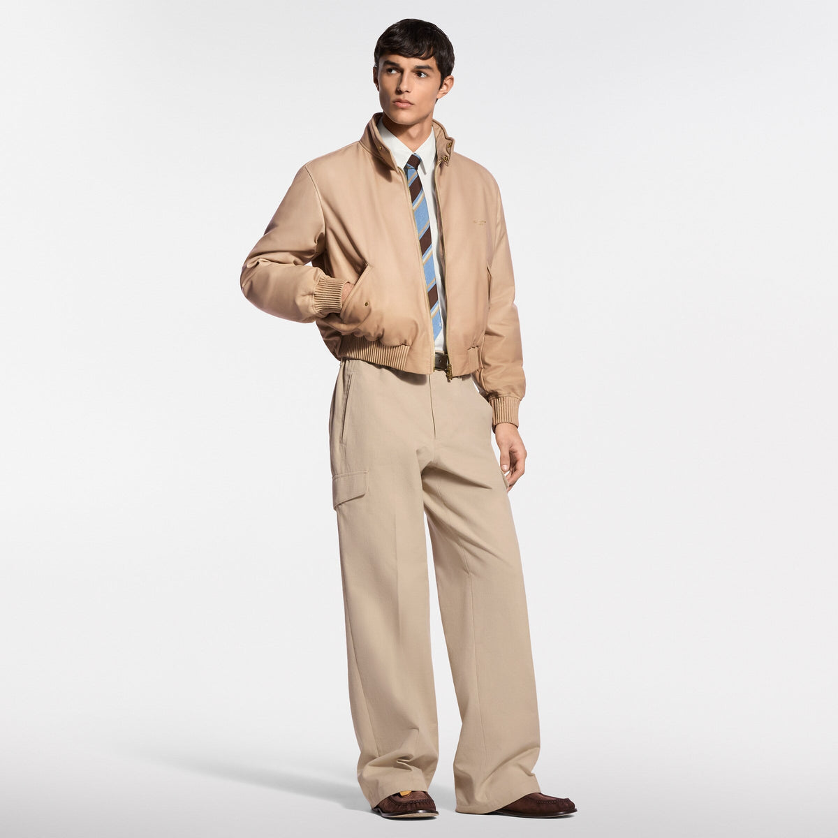 Padded Leather Blouson