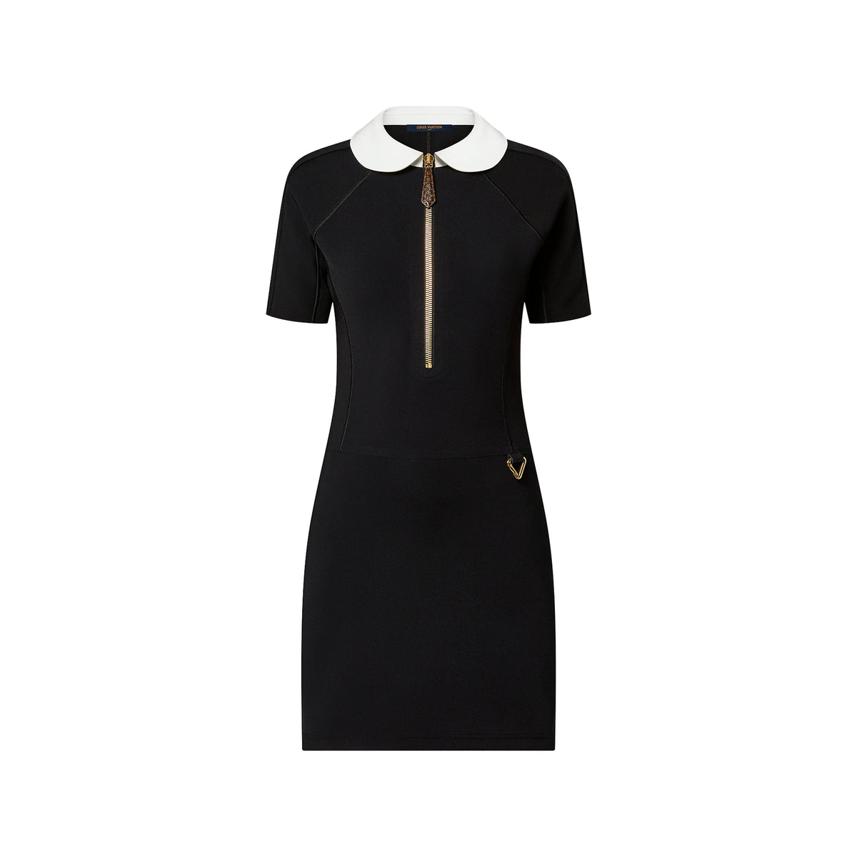 Technical Jersey Peter Pan Collar Dress