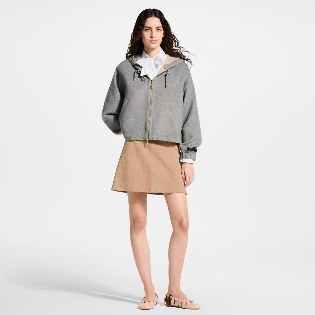 Nanogram Suede Mini Skirt