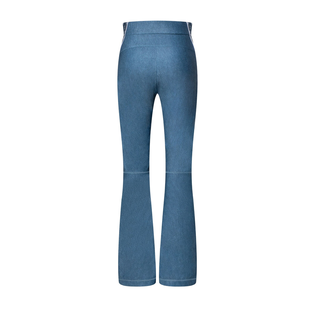 Denim-Effect Softshell Ski Pants