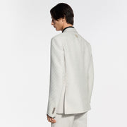 Monogram Silk-Mohair-Blend Double-Breasted Gaston Jacket