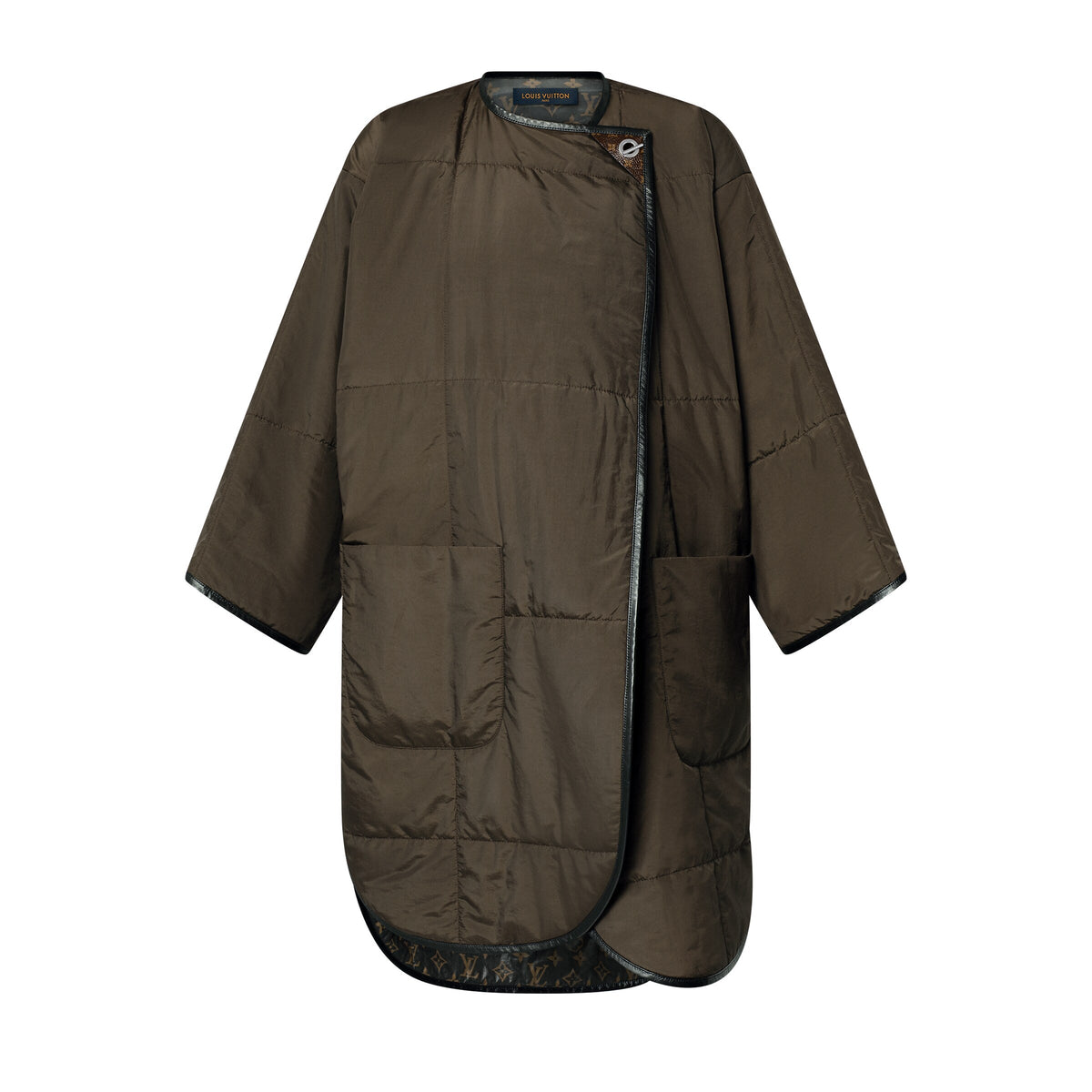 Quilted Toggle Detail Coat