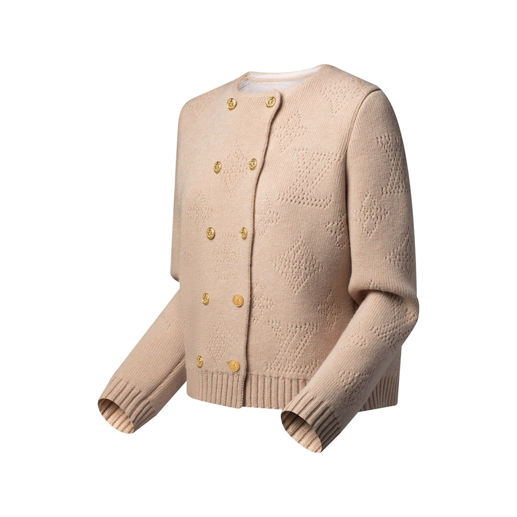 Double-Breasted Mahina Knit Cardigan