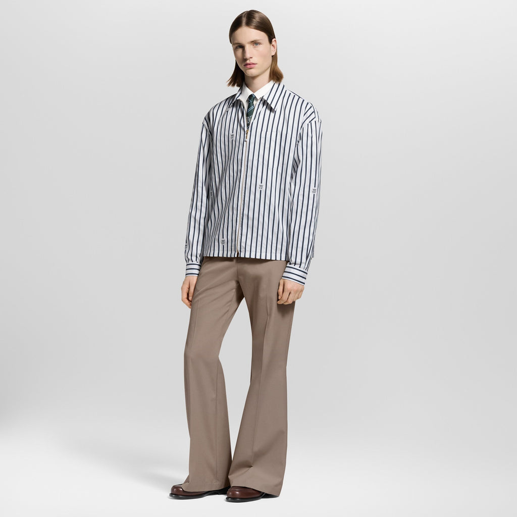 Long-Sleeved Zip-Up Shirt