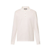 Damier Signature Long-Sleeved Polo Shirt