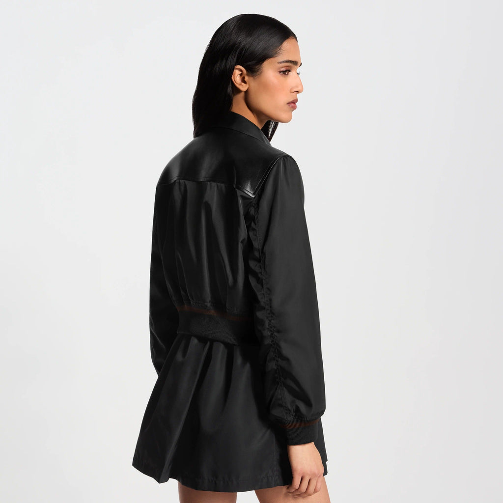 Leather Insert Jacket