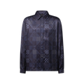 Damier Silk Blend Pajama Shirt