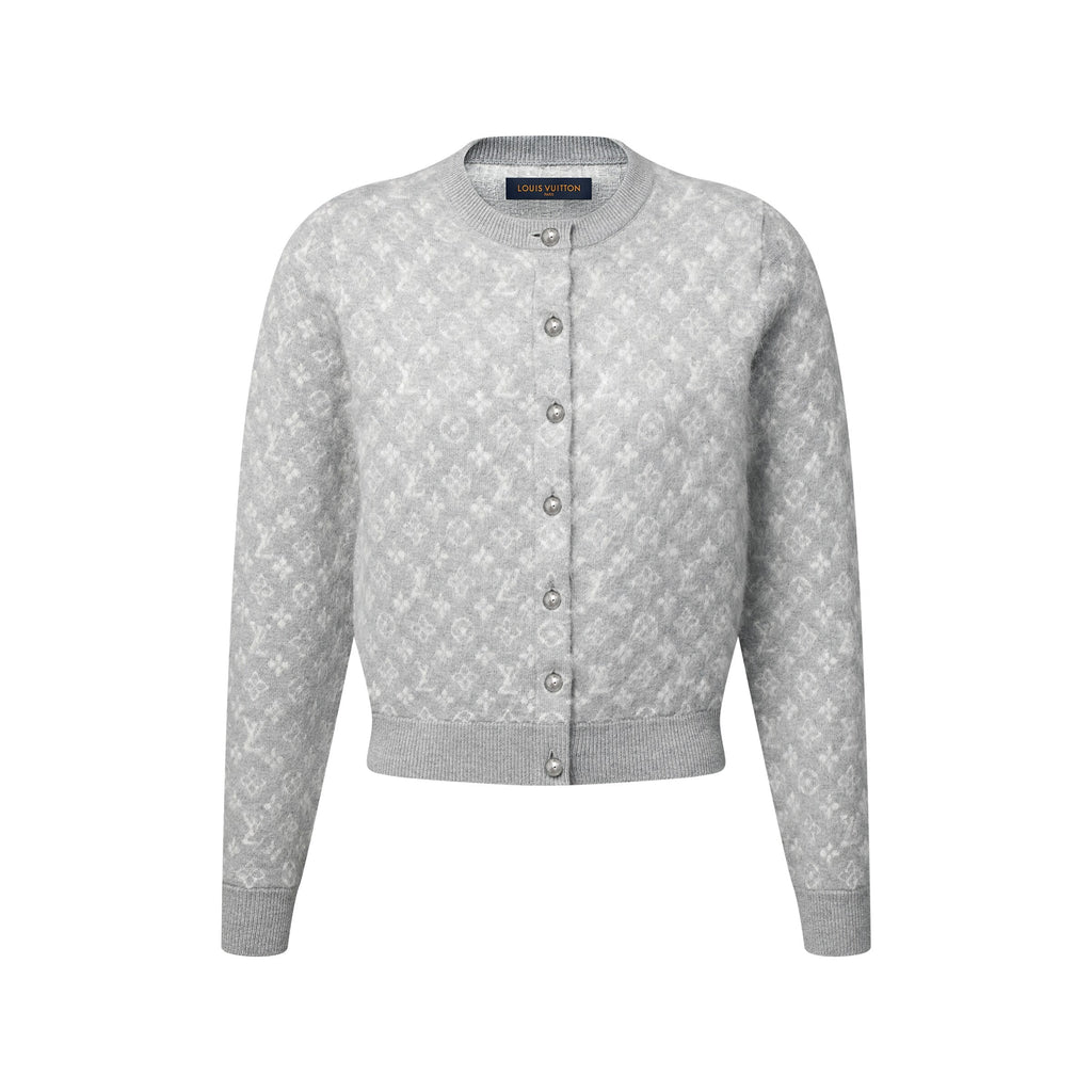 Monogram Brushed Knit Cardigan