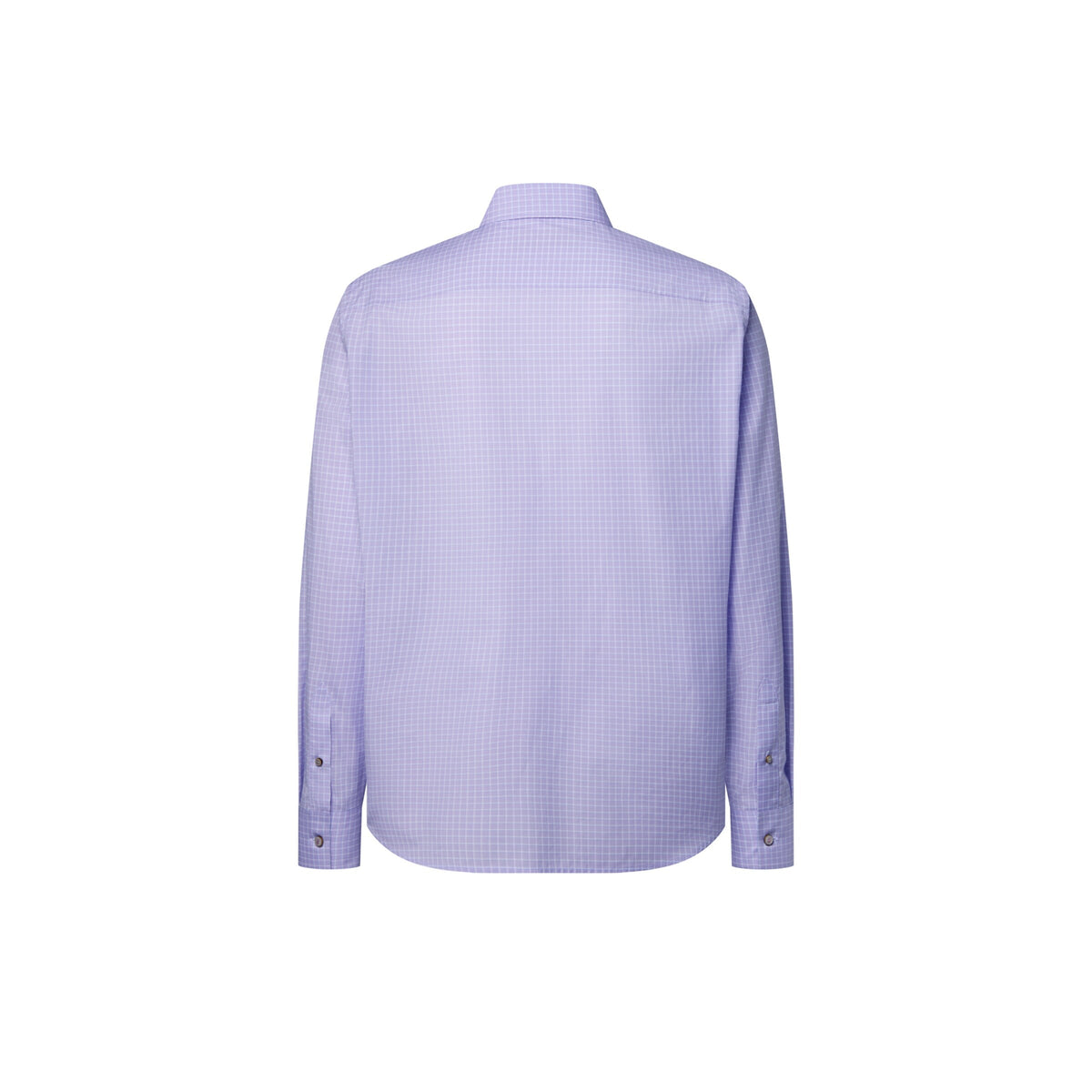 Cotton Silk Long-Sleeved Jacquard Shirt