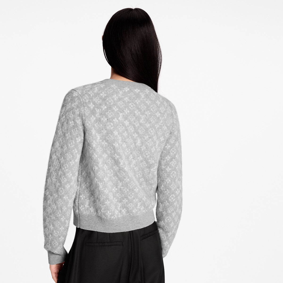 Monogram Brushed Knit Cardigan