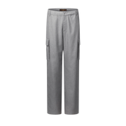 Silk Cashmere Tailored Drawstring Cargo Pants